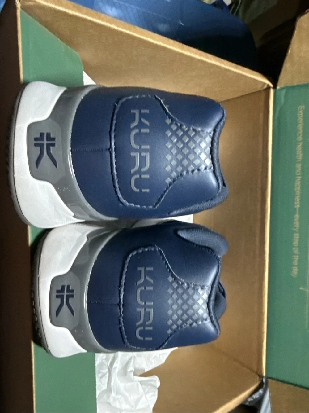 Kuru quantum 2 Men's Navy Athletic Sneakers - Comfort Walking Shoes